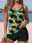 Women's Swimwear Tankini 2 Piece Swimsuit Vacation Palm Leaf Sleeveless Bathing Suits