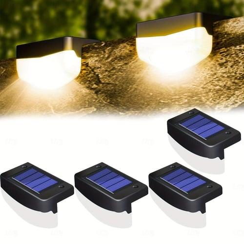 1pc Solar Step Light, Outdoor Waterproof Solar Deck Light Fence Light Illuminates Your Courtyard RGB120 Angle Glow