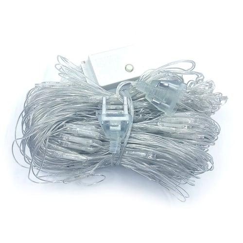 Elegant Wedding Party Reception 3.5M 3 Peacock Mesh Net LED String Lights - Colorful Outdoor Fairy Garland for New Year Party IP65 Waterproof AC110V-230V EU/US Plug